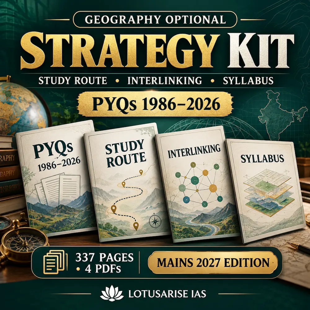 Geography Optional Strategy Kit 2027 Geography Optional Strategy Kit 2027