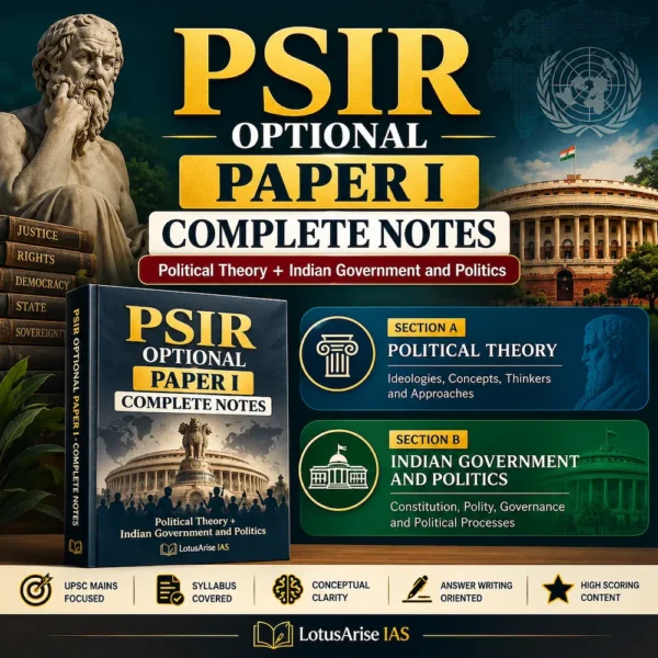 PSIR Optional Paper I Complete Notes - LotusArise IAS