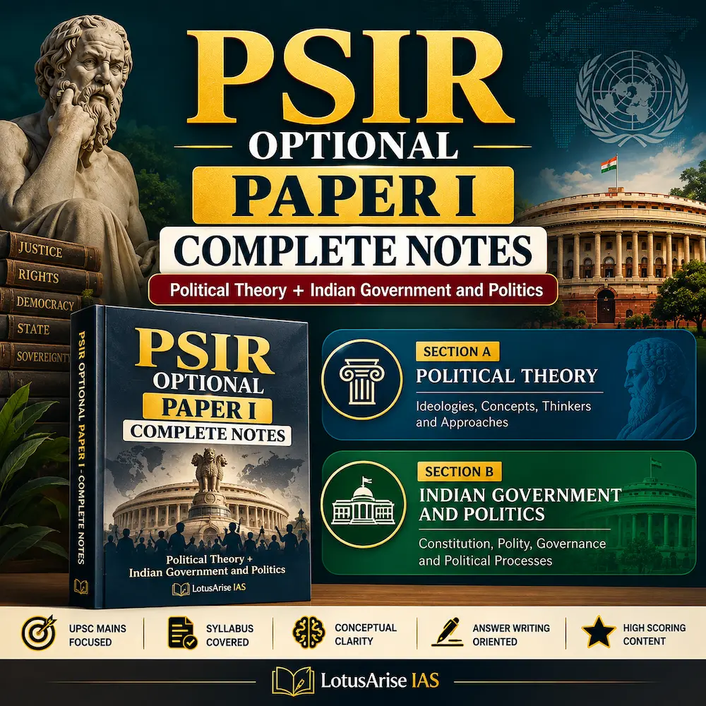 PSIR Optional Paper I Complete Notes - LotusArise IAS PSIR Optional Paper I Complete Notes - LotusArise IAS