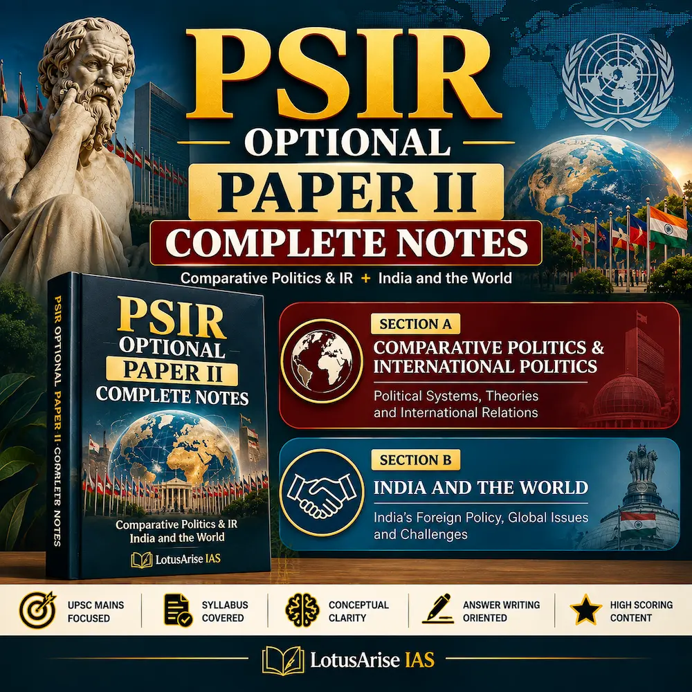 PSIR Optional Paper II Complete Notes by LotusArise IAS PSIR Optional Paper II Complete Notes by LotusArise IAS