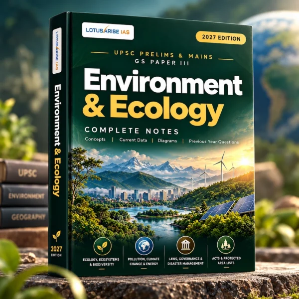 Environment & Ecology Book by LotusArise IAS _ UPSC 2027 Edition